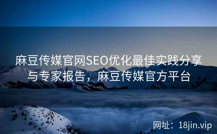 麻豆传媒官网SEO优化最佳实践分享与专家报告，麻豆传媒官方平台