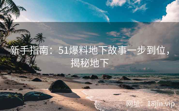 新手指南：51爆料地下故事一步到位，揭秘地下