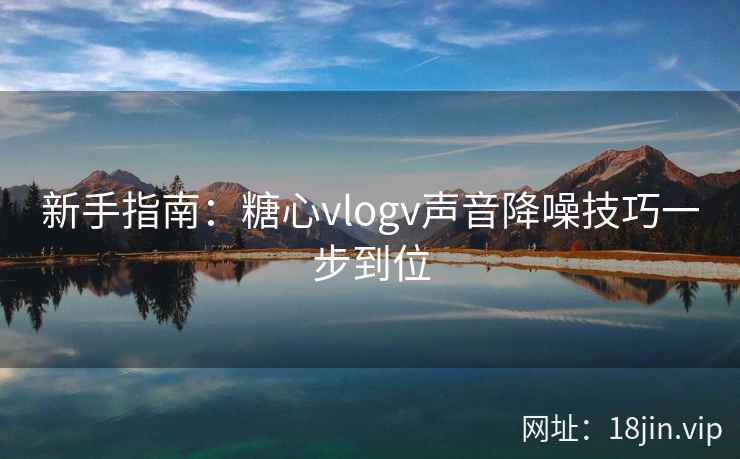 新手指南：糖心vlogv声音降噪技巧一步到位