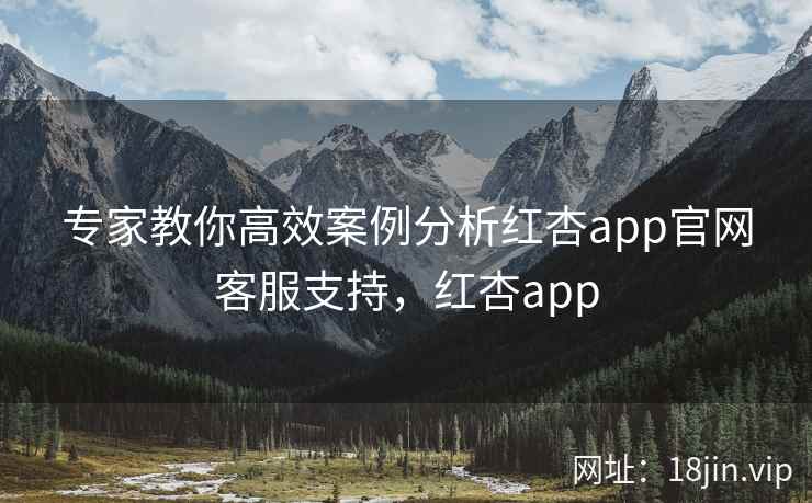 专家教你高效案例分析红杏app官网客服支持，红杏app