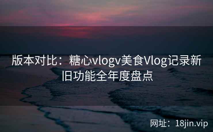 版本对比：糖心vlogv美食Vlog记录新旧功能全年度盘点