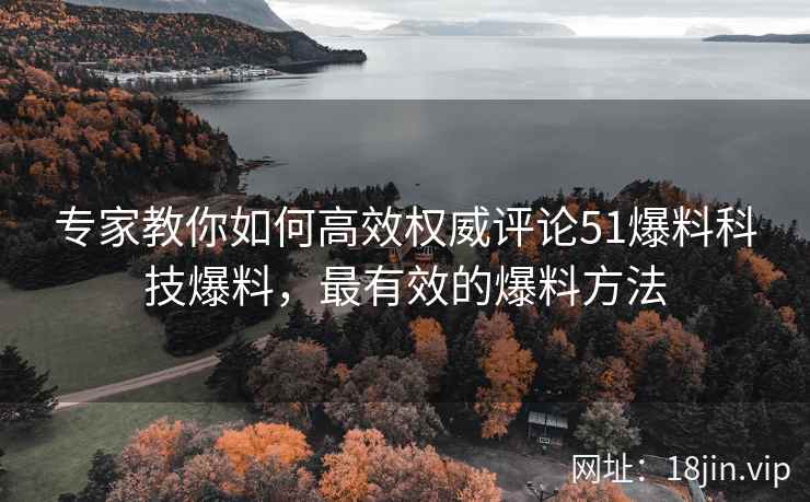 专家教你如何高效权威评论51爆料科技爆料，最有效的爆料方法