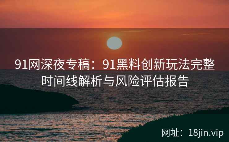91网深夜专稿：91黑料创新玩法完整时间线解析与风险评估报告