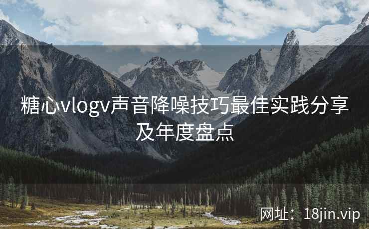 糖心vlogv声音降噪技巧最佳实践分享及年度盘点