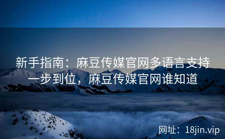 新手指南：麻豆传媒官网多语言支持一步到位，麻豆传媒官网谁知道