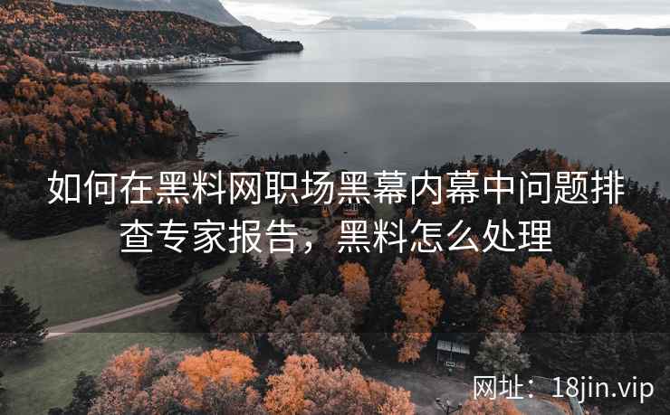 如何在黑料网职场黑幕内幕中问题排查专家报告，黑料怎么处理
