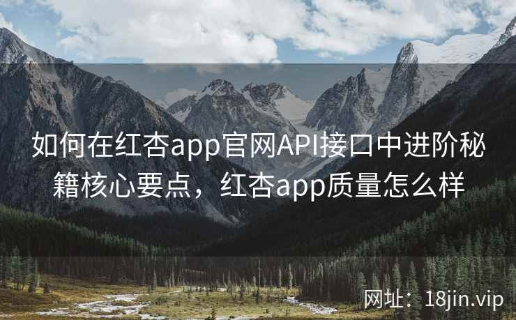 如何在红杏app官网API接口中进阶秘籍核心要点，红杏app质量怎么样  第2张