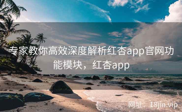 专家教你高效深度解析红杏app官网功能模块，红杏app
